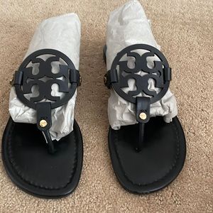EUC Black Tory Burch Leather Miller Sandal